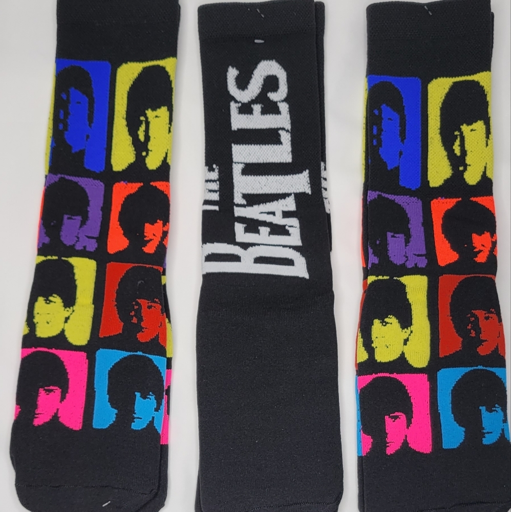 SOCKS OF THE BEATLES---Nice set of 3 pair of socks